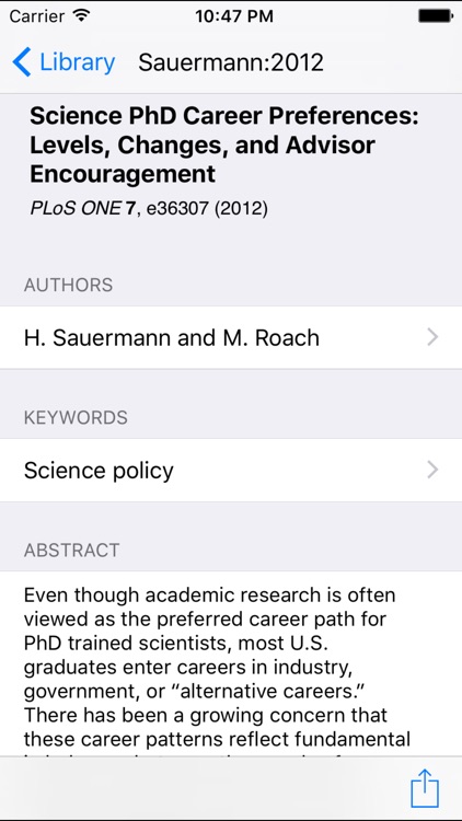 PocketBib for BibTeX, BibDesk and JabRef screenshot-4