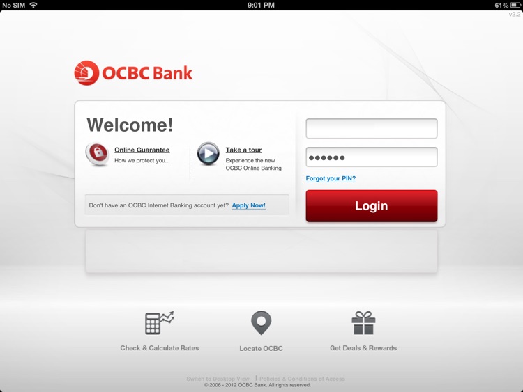 Ocbc Sg Mobilebanking For Ipad By Oversea Chinese Banking