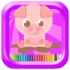Kids Coloring Pig Game