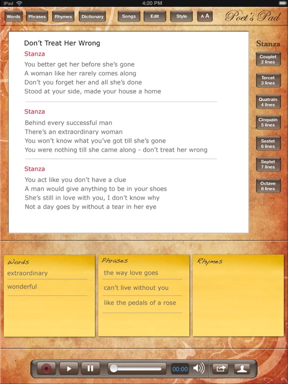 Poet's Pad™ for iPad