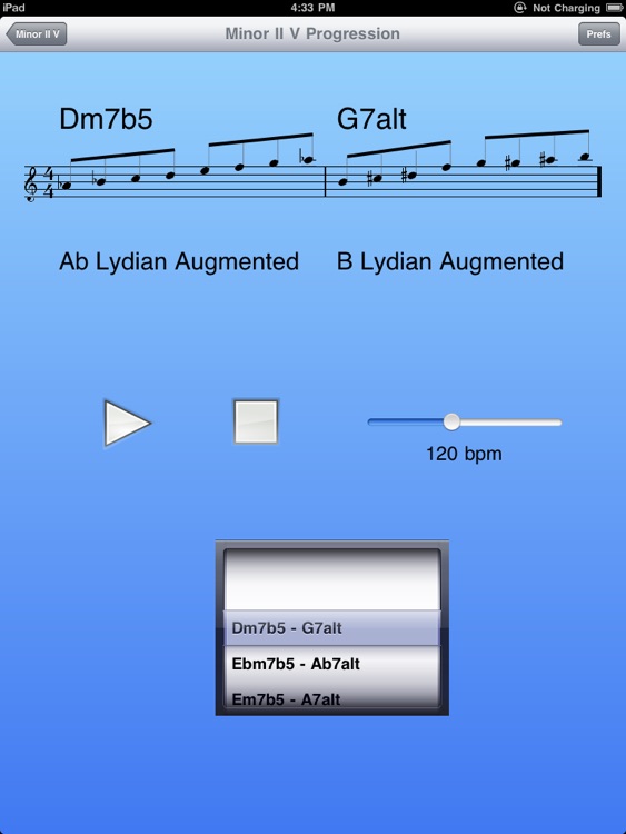 iImprov - The Minor II V for the iPad screenshot-3