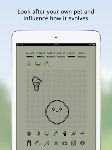 Hatchi - A retro virtual pet на iPad