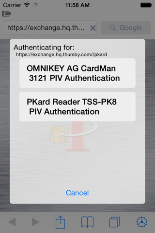 PKard for Good Technology screenshot 2