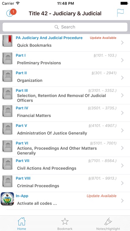 PA Judiciary And Judicial Procedure(Title 42, Statutes of Pennsylvania Laws & Codes)