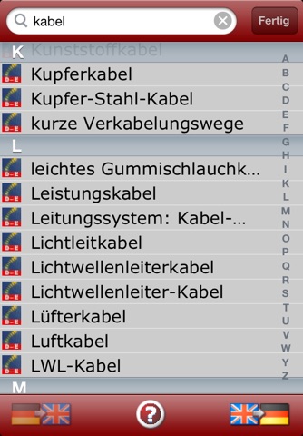 Dictionary Engineering Ger-Eng screenshot 2
