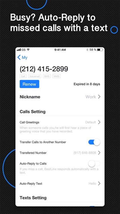 Second Phone Number - BestLine screenshot-4