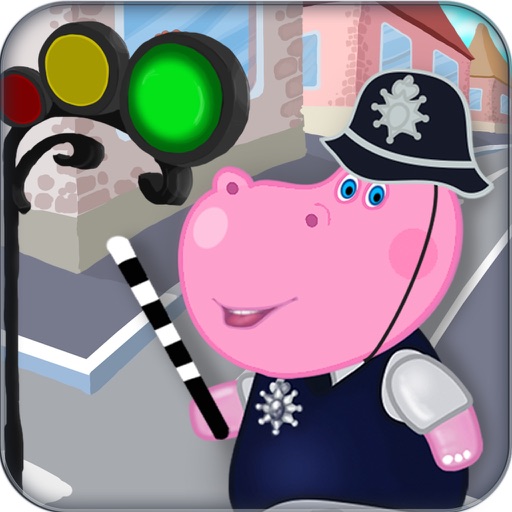 Kids Policeman Station Icon