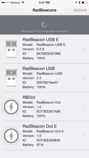 RadBeacon(圖1)-速報App