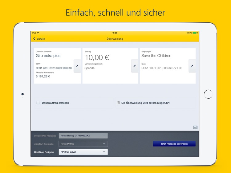 Postbank Finanzass. für iPad screenshot-3
