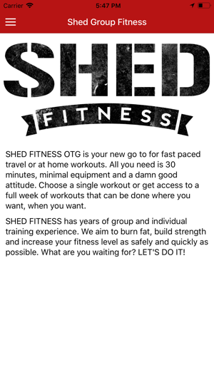 Shed OTG