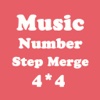Number Merge 4X4 - Playing With Piano Music And Sliding Number Block