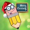 Merry Christmas Drawing - Draw Santa Claus & Christmas Tree like Draft Paper