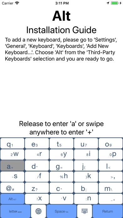 Alt - Keyboard Extension screenshot 2