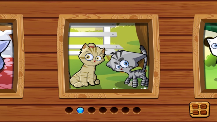 Kittens and Cats games for kids, toddlers and preschoolers - jigsaw and other piece matching games screenshot-4