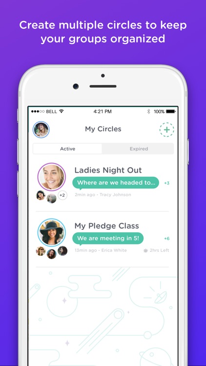 bthere - messaging & location sharing for friends