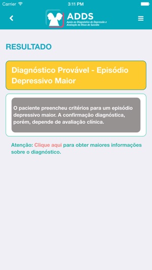 ADDS - Apoio ao Diagnóstico de Depressão e Avaliação do Risc(圖3)-速報App