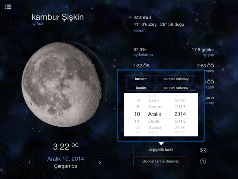 Lunar Phases Full calendar for the moon screenshot 2