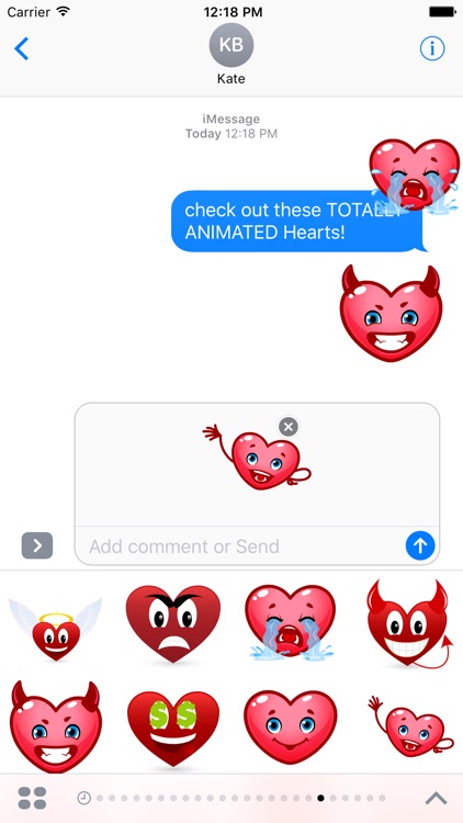 Hearts Stickers