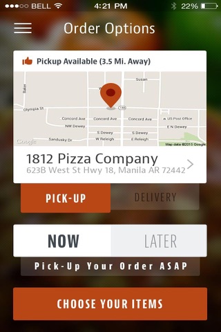 1812 Pizza Company screenshot 2