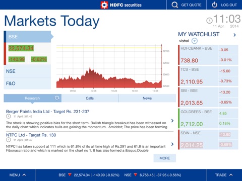 HDFC securities screenshot 2