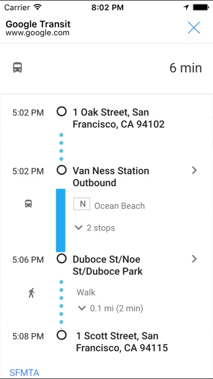 xtBus transit browser for your next bus arrivals