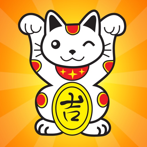 Lucky Charm Cat Casino Oriental Feline Talisman Icon