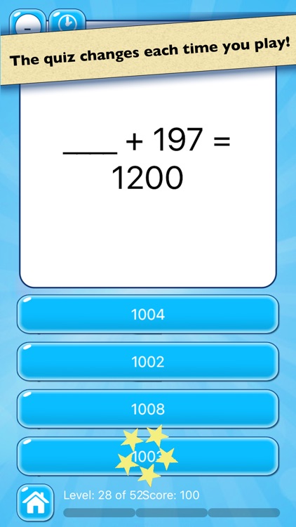 Mental Math Test — Addition and Subtraction