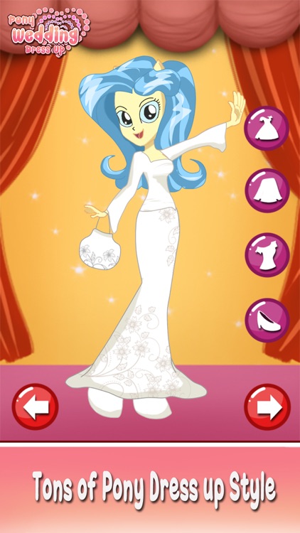Bride Pony wedding girl princess dress up makeover screenshot-3