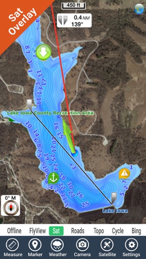 Iowa lakes - fishing gps nautical charts offline(圖2)-速報App