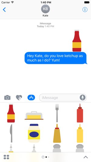 Condiments Sticker Pack for iMessage(圖2)-速報App