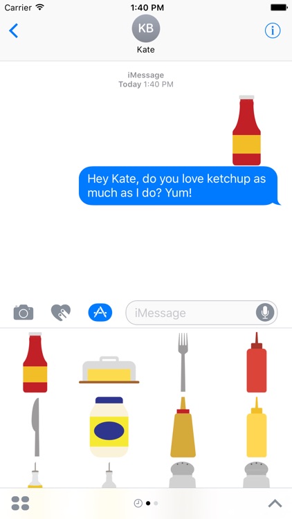 Condiments Sticker Pack for iMessage