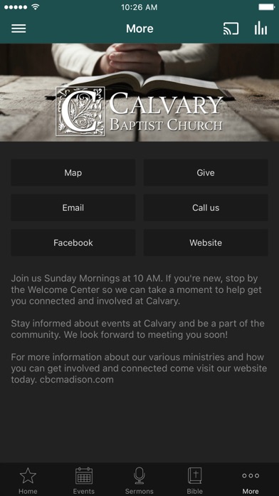 Calvary Baptist Church Madison screenshot 3