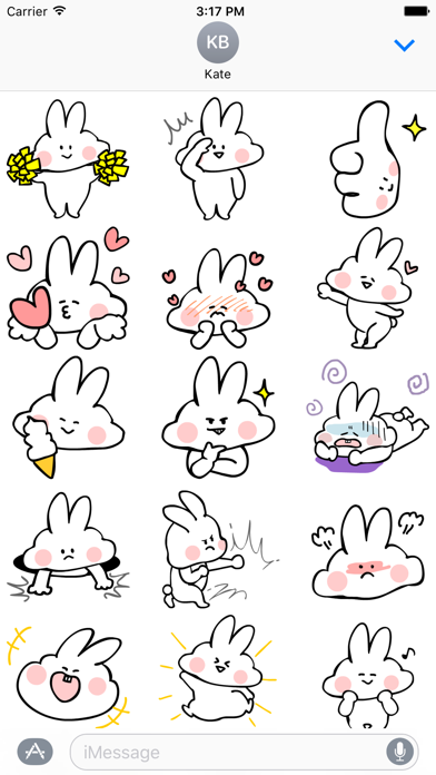 Rabbit Animated Stickers screenshot 2