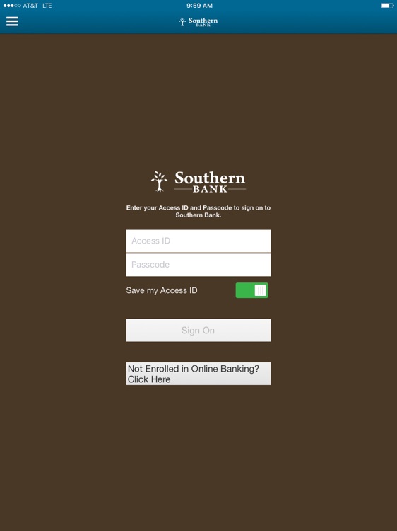 Southern Bank for iPad