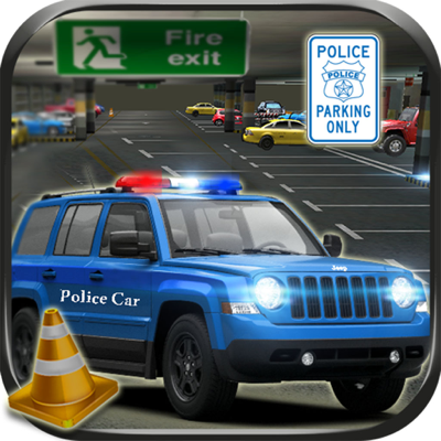 Modern Police Car Parking 3d : free simulation gam