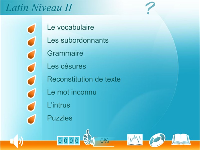 Latin apprentissage et révision – Niveau