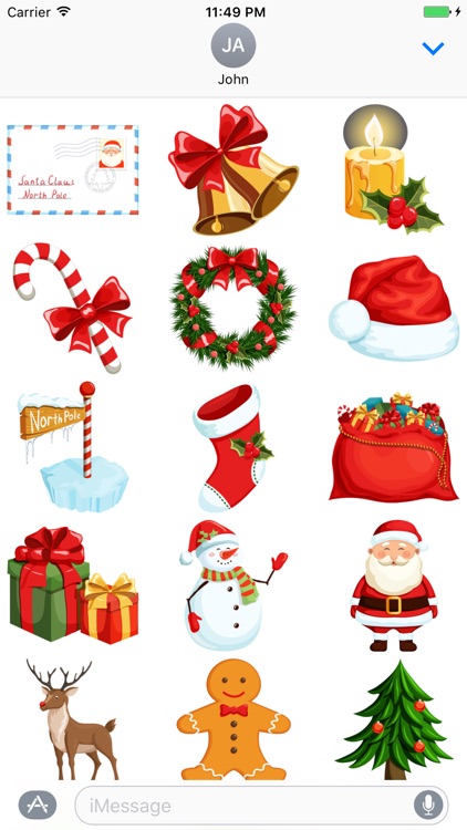 Merry Christmas Emoji Sticker - DHS Pack 02