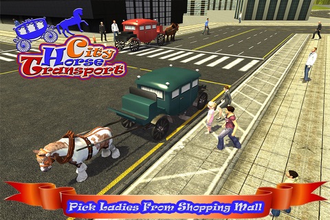 Horse Carriage City Transport Simulator 2016 screenshot 4