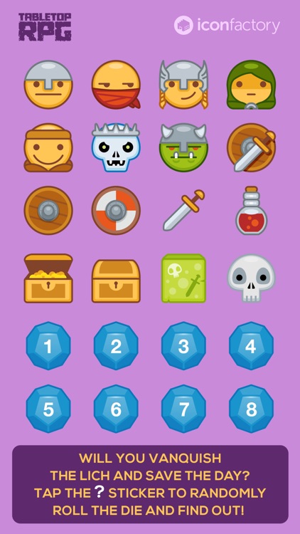 Iconfactory Tabletop RPG Stickers