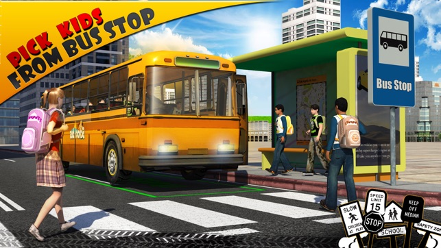 Schoolbus Driver 3D SIM(圖1)-速報App