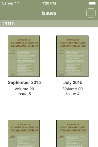 Journal of Computer-Mediated Communication screenshot 3