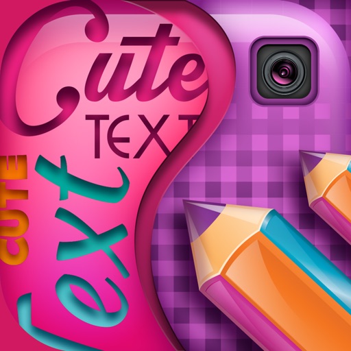 Cute Text on Pictures App: Edit Photos and Add Captions and Messages for Decoration icon
