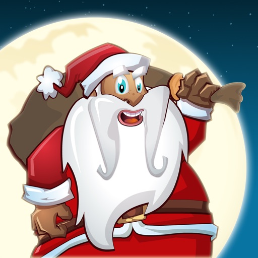 Running Santa Claus Icon