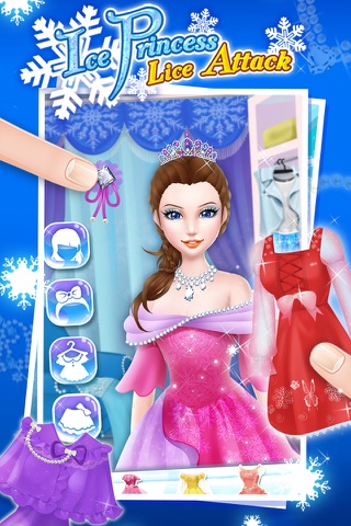Ice Princess Lice Attack - Kids Games screenshot 4