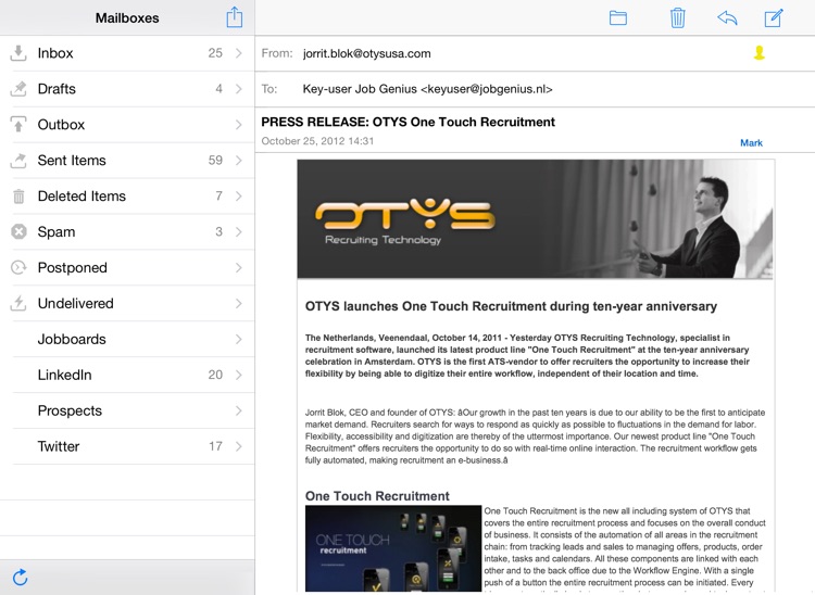 OTYS Mail HD screenshot-2