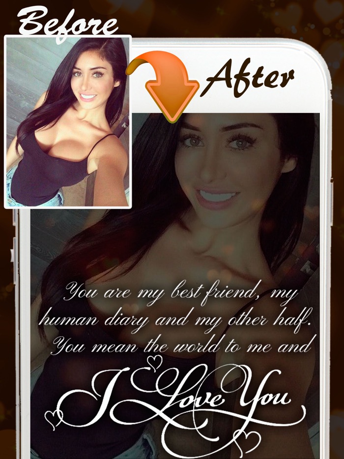 Love quotes on your Photo. Filters for Snapchat