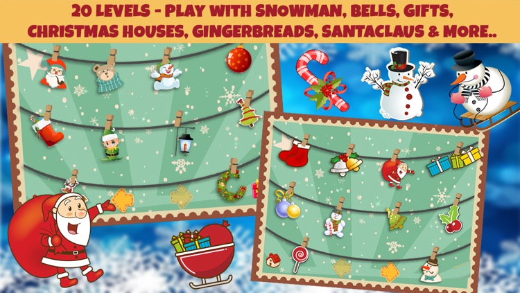 Christmas Shapes Puzzle - Educational Word Learning Game for Kids & Toddlers