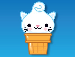 The Kitty Cones sticker pack includes crazy cute expressions, animated versions and individual kitties, cones and topping to easily build and share your very own Kitty Cone creations
