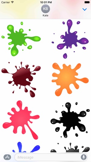 Colour Splash Stickers - Color Paint Splatter Set!(圖3)-速報App