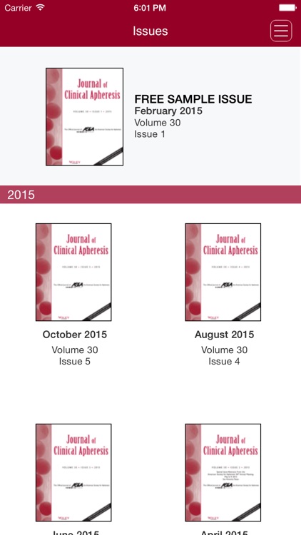 Journal of Clinical Apheresis